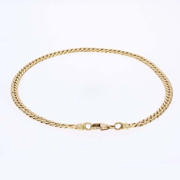 French Modern Marine Mesh 18 Karat Yellow Gold Bracelet - Picture 7 of 7